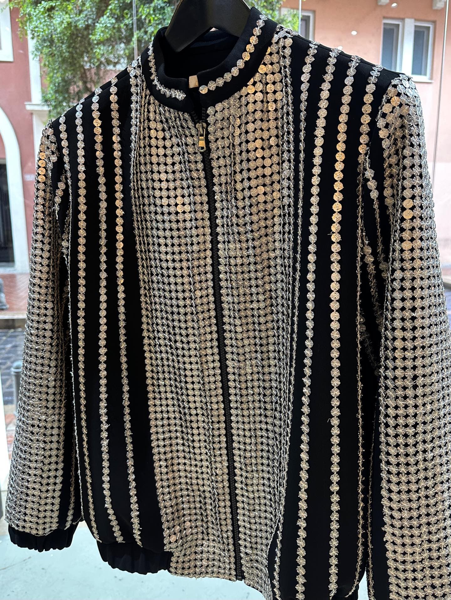 Sequined Bomber Jacket — alternate view