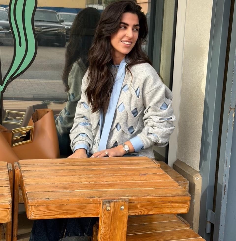 Textured Knit Cardigan & Shirt Set — alternate view
